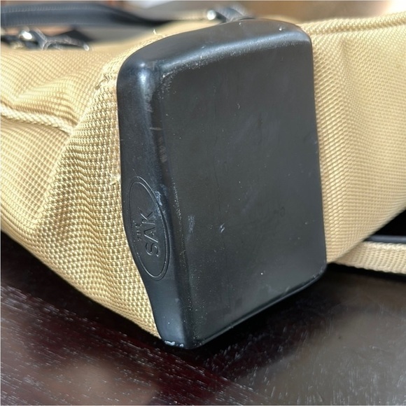 The Sak Cream and Black Shoulder Tote Bag - Picture 8 of 14